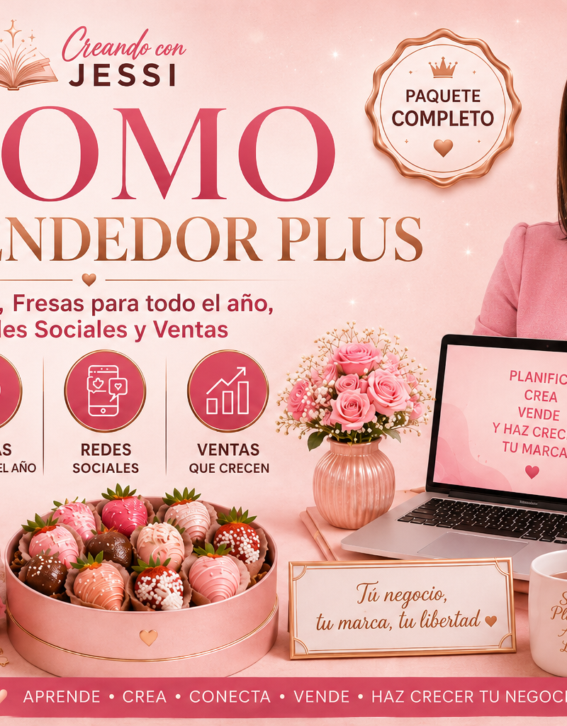 Promo Emprendedor Plus - Detalles, Fresas para todo el año, Redes Sociales y Ventas