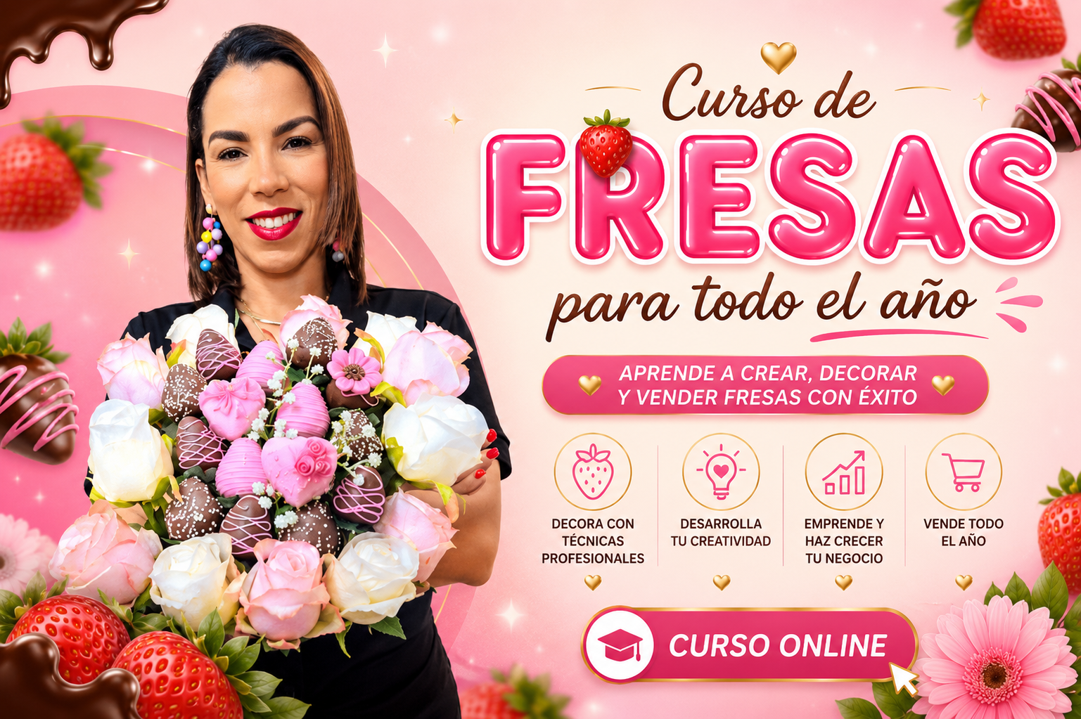 Curso de Fresas para todo el año