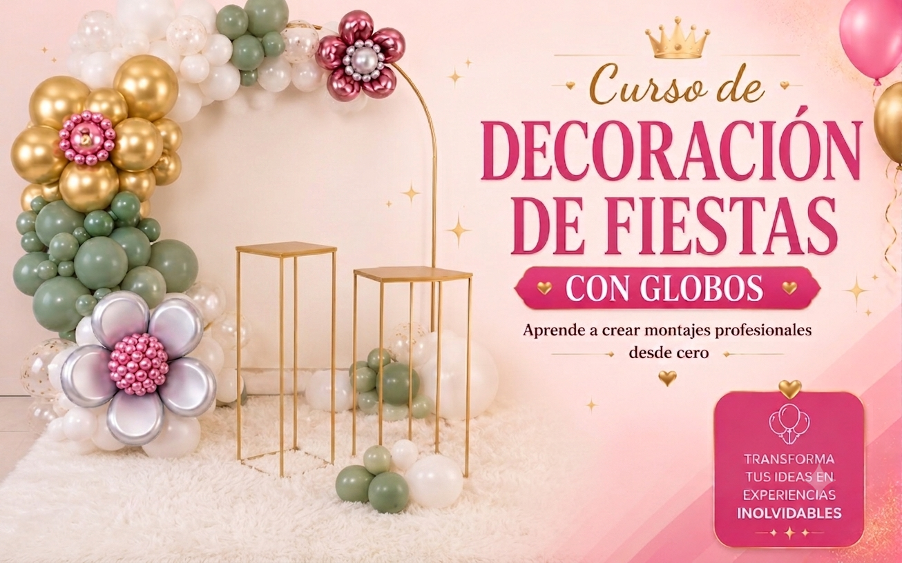 Decoración de fiestas de básico a profesional