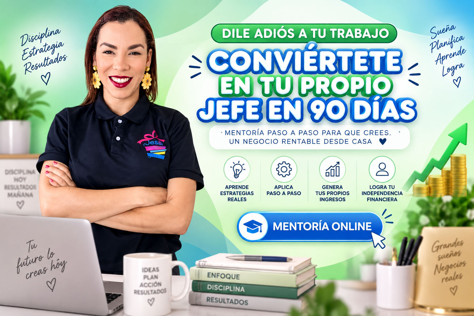 Dile adiós a tu trabajo y conviértete en tu propio jefe en 90 días